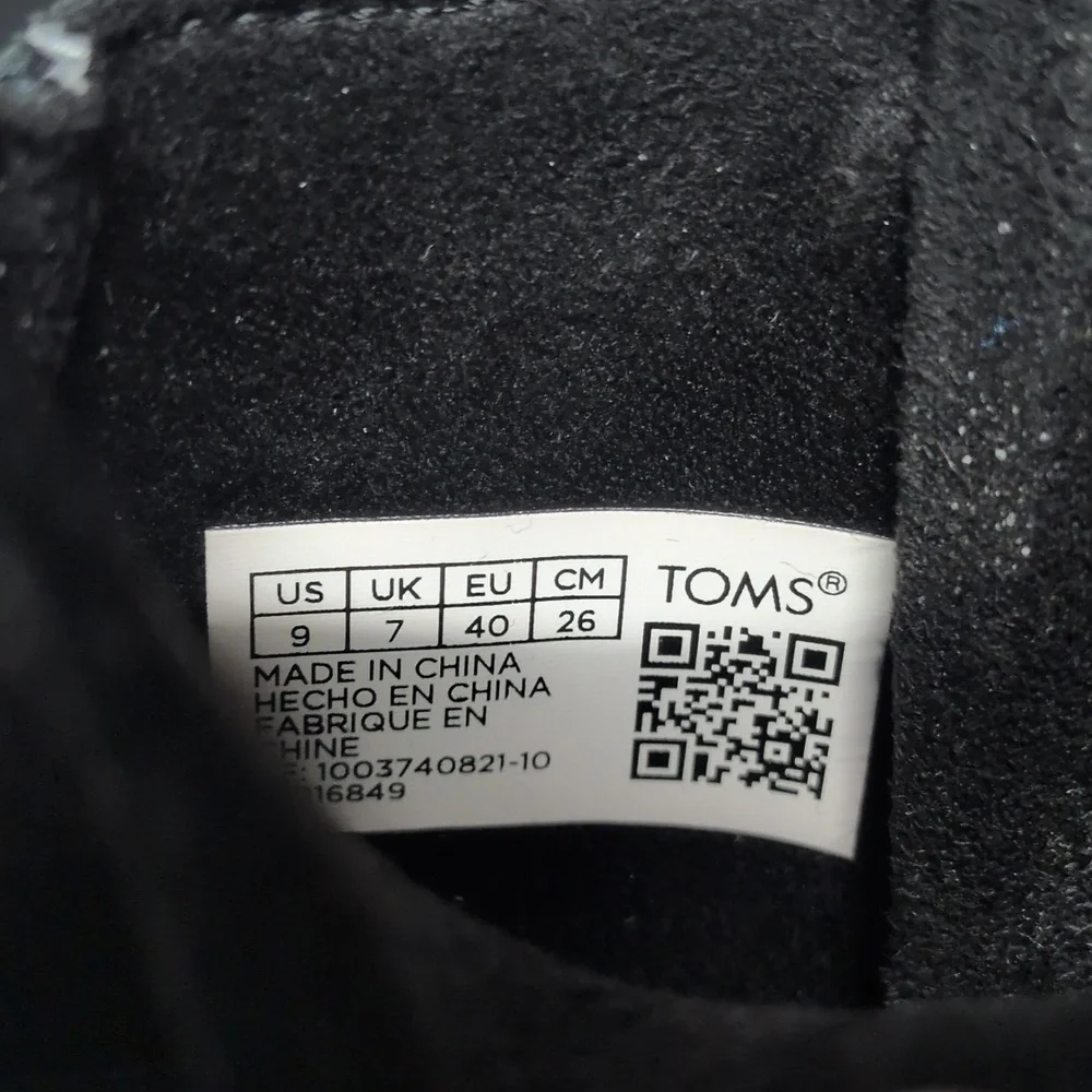 TOMS Raven Water Resistant Wedge Ankle Boot, Ankle Bootie, Size 9 EUC - Picture 5 of 6